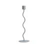 Clearance Curved Candleholder 26cm Pale Blue Candlesticks & Candle Holders