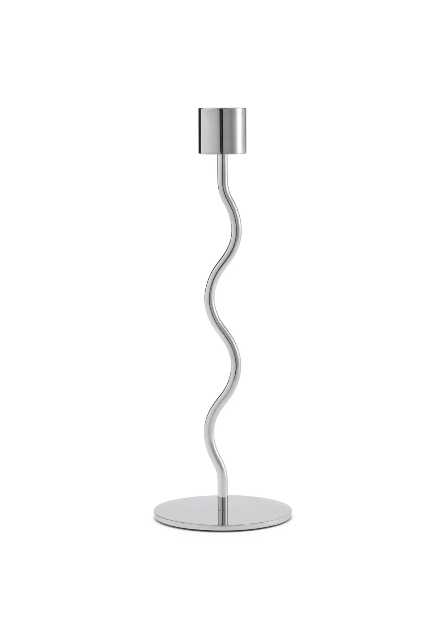 curved_candleholder_cm_stainless_steel_0-1.webp Clearance Curved Candleholder 23cm Stainless Steel Candlesticks & Candle Holders