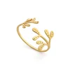 Hot Mistletoe Napkin Ring Brass 2pc Seasonal