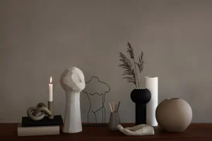 Online Pillar Vase Black Vases