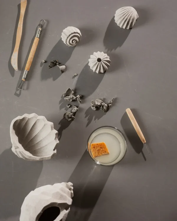 Hot Sculpture The Clam Shell Limestone Accessories