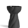 Clearance Twist Bulb Black Vases | Seasonal