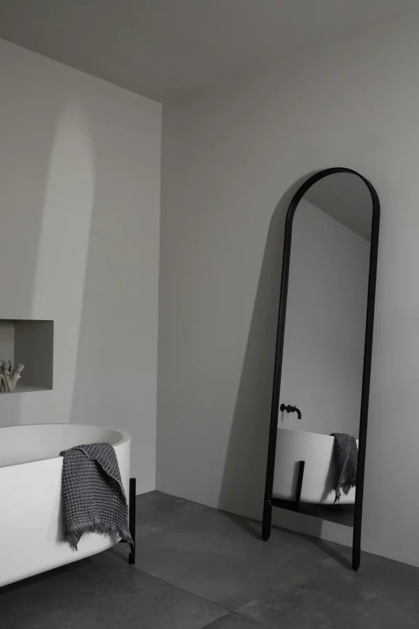 Best Woody Floor Mirror Black Stained Oak Furniture